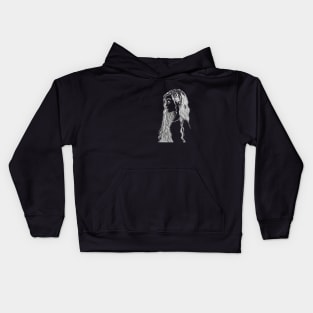 oh darling quote with pencil sketch Kids Hoodie